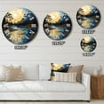 thumbnail image 4 of Designart "Reflections of Serenity Tranquil Blue River III" Lakes & Rivers Oversized Wall Clock, 4 of 5