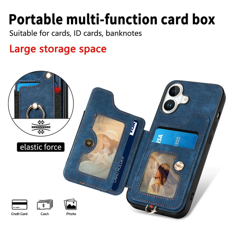phone sleeve for cards Amazon.com: eLusefor Stick-On Phone Wallet for Back of iPhone or Android  Case | 6 Sleeve Credit Card Holder - Pocket for Cards, Money & ID -  Built-in Stand main image 0