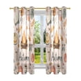 thumbnail image 7 of Yayeee Window Curtains Light Filtering 63"x42" Grommet Panel Pair Home Living Room Decor, Campfire Pattern, 7 of 7