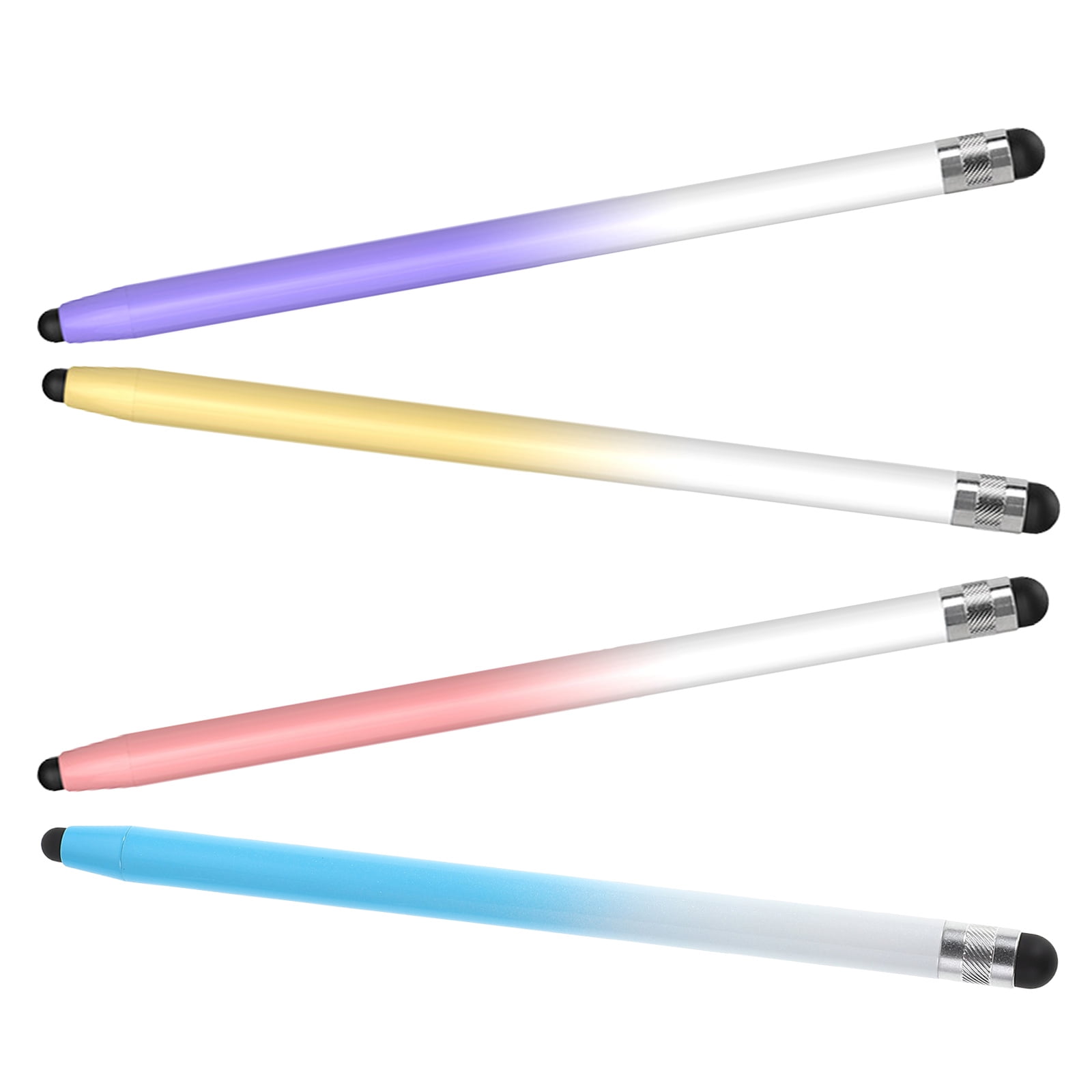ETEREAUTY 4Pcs Universal Stylus Pens for Touch Screens with Silicone Grip for Writing Drawing and Navigation