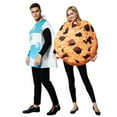 thumbnail image 2 of SWSMCLT Unisex Halloween Food Cookies and Milk Carton Box Outfit Fashion Crewneck Cosplay Christmas Funny Pull On Style Small-Large, 2 of 5