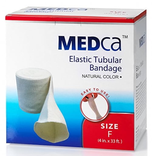 Elastic Tubular Support Bandage Size F, 10M Box Natural Color (4" x