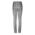 thumbnail image 6 of TrendVibe365 Womens Leggings High Waisted Activewear Gradient Plaid Stretchy Athletic Yoga Pants High Waisted Butt Lifting Leggings Tights Casual Slim Sports Trousers Gray 2XL, 6 of 6