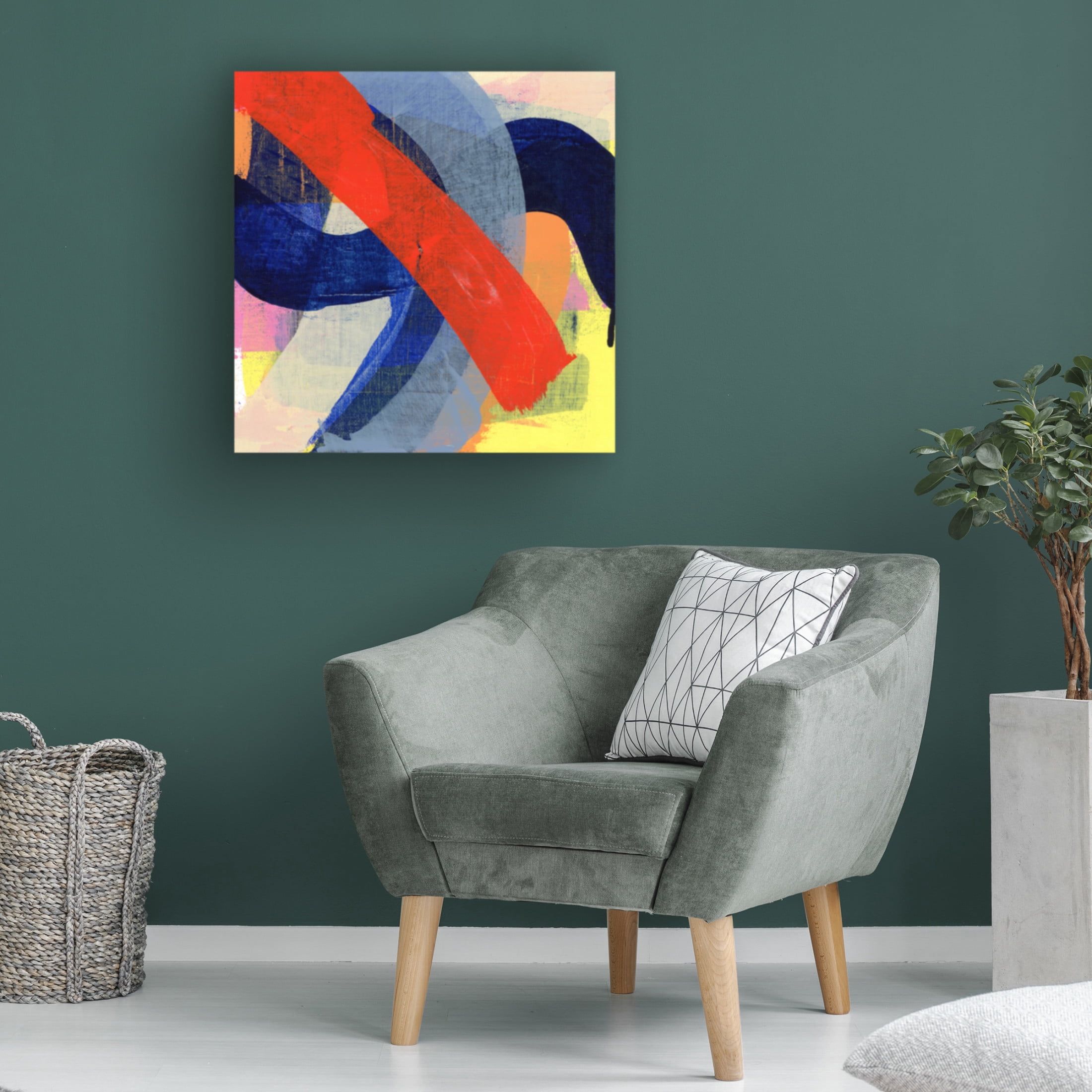 Canvas Wall Art - Jessalin Beutler 'Happy Lights' Wall Art for Living Room, Bedroom, or Office Décor by Trademark Fine Art - 14 x 14 Inches