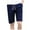 Dark Blue, variant on Men's Linen Elastic Waist Drawstring Shorts - Classic Fit for Summer Beach and Outdoor Activities