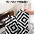 thumbnail image 5 of Black White Square Checkered Pattern Bathroom Rugs Mat,Non Slip Microfiber Bathroom Rug,Rubber Backing,Soft Bathroom Mats for Bathroom Floor,Tub and Shower,17x27in(43x68cm), 5 of 5