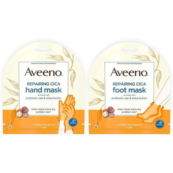Mascarilla para pies y manos Aveeno Repair CICA para piel seca