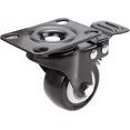 thumbnail image 2 of 4 ruedas giratorias con freno Ruedas giratorias de goma de 50 mm para muebles con capacidad de 400 kg, negro, 2 of 5