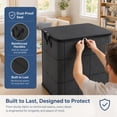 thumbnail image 5 of Extra Large Capacity Storage Bags, Collapsible Moving Storage Bin with Reinforced Handles, Spacious Zippered Organizer for Bedding, Comforters, Clothes & Quilts, Top-Full Opening Design(140L), 5 of 8