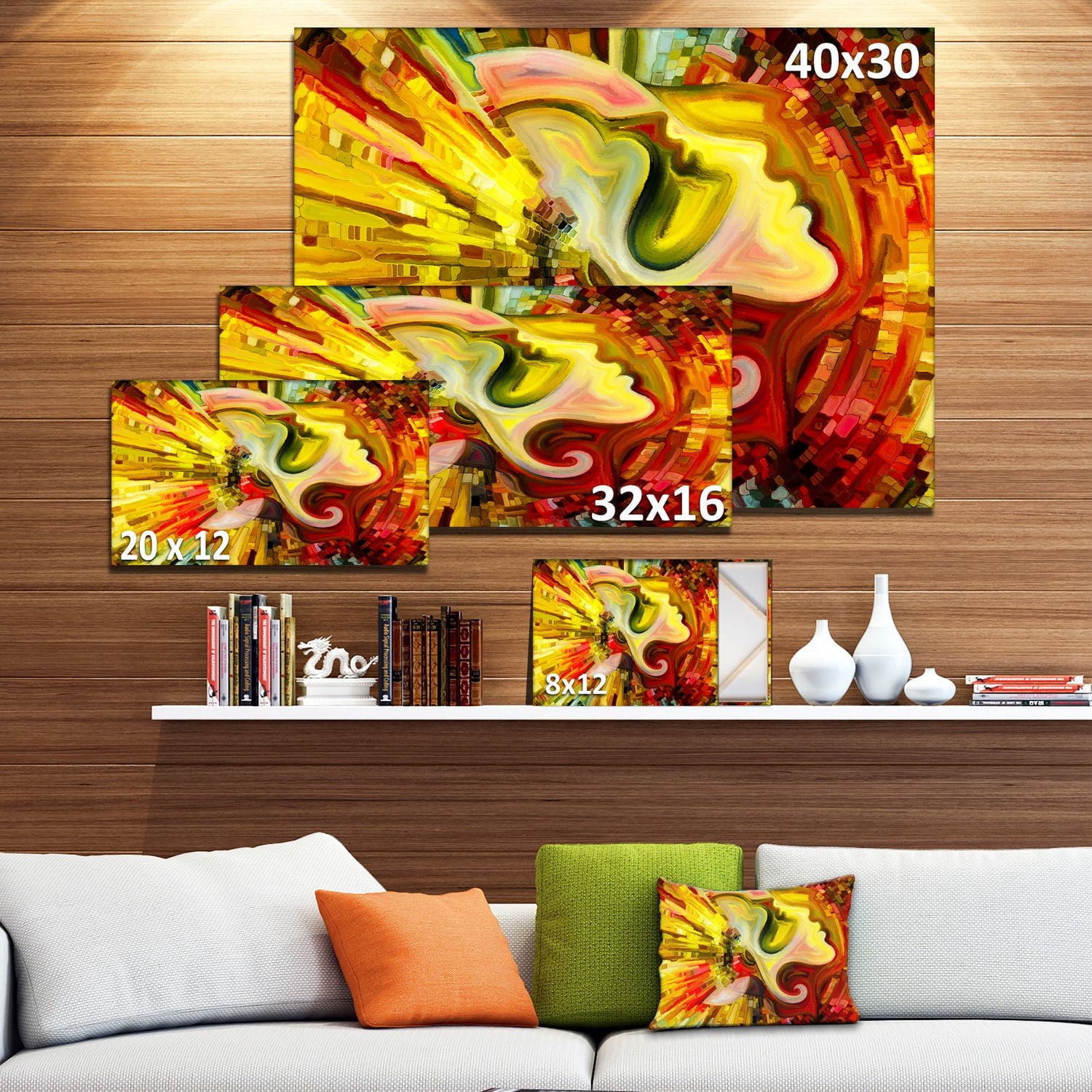 OFFRAY Design Art beyond Inner Paint Canvas Print