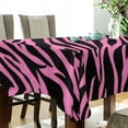 thumbnail image 3 of GZHJMY Zebra Tablecloth, Rectangle Waterproof Washable Polyester Table Cover for Picnic Dinner Holiday Party Decor, 60 x 60 Inch, 3 of 7