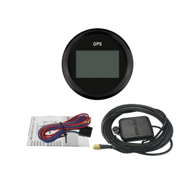Universal 52mm Digital GPS Speedometers Odometers 0-999 Speed Milometer With GPS Antenna 9-32V With Red Backlight Shows SOG ODO ,Universal Compatibility