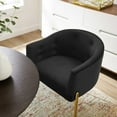 thumbnail image 5 of Modway Savour Tufted Performance Velvet Accent Chair in Black, 5 of 6
