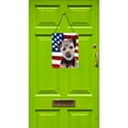 thumbnail image 2 of Norfolk Terrier Puppy with American Flag USA Wall or Door Hanging Prints, 2 of 2