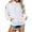 White #016, variant on Mohiass Hoodies For Women Oversized Cute Drawstring Hooded Neck Sweatshirts For Women Fleece Long Sleeve Casual Preppy Pullover Tops Black L
