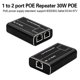 thumbnail image 2 of 2 Port POE Extender, IEEE 802.3af/At PoE+ Standard, 2 of 5