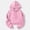 Pink, variant on MSJUHEG Women's Cropped Hoodie Pullover, Long Sleeve Drawstring Hood with Kangaroo Pocket, Drop‑Shoulder Loose‑Fit Sweatshirt, Trendy Casual Top for Daily & Spring‑Fall Outfits A1 Army Green L