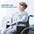 thumbnail image 7 of 1 Pair Lateral Support Cushions for Wheelchair Side Guards, Wheelchair Side Pads for Larger Sized People Unable to Sit Upright in Wheelchairs, 7 of 7