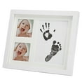 thumbnail image 1 of Baby Photo Frame, Photo Frame, 3 Grid Baby Handprint & Footprint Practical Newborn For Baby, 1 of 8