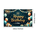 thumbnail image 6 of Decorative Design Happy Birthday Banner Balloon Decoration Birthday Party Backdrop for Birthday Party Event Decoration Indoor, 6 of 8
