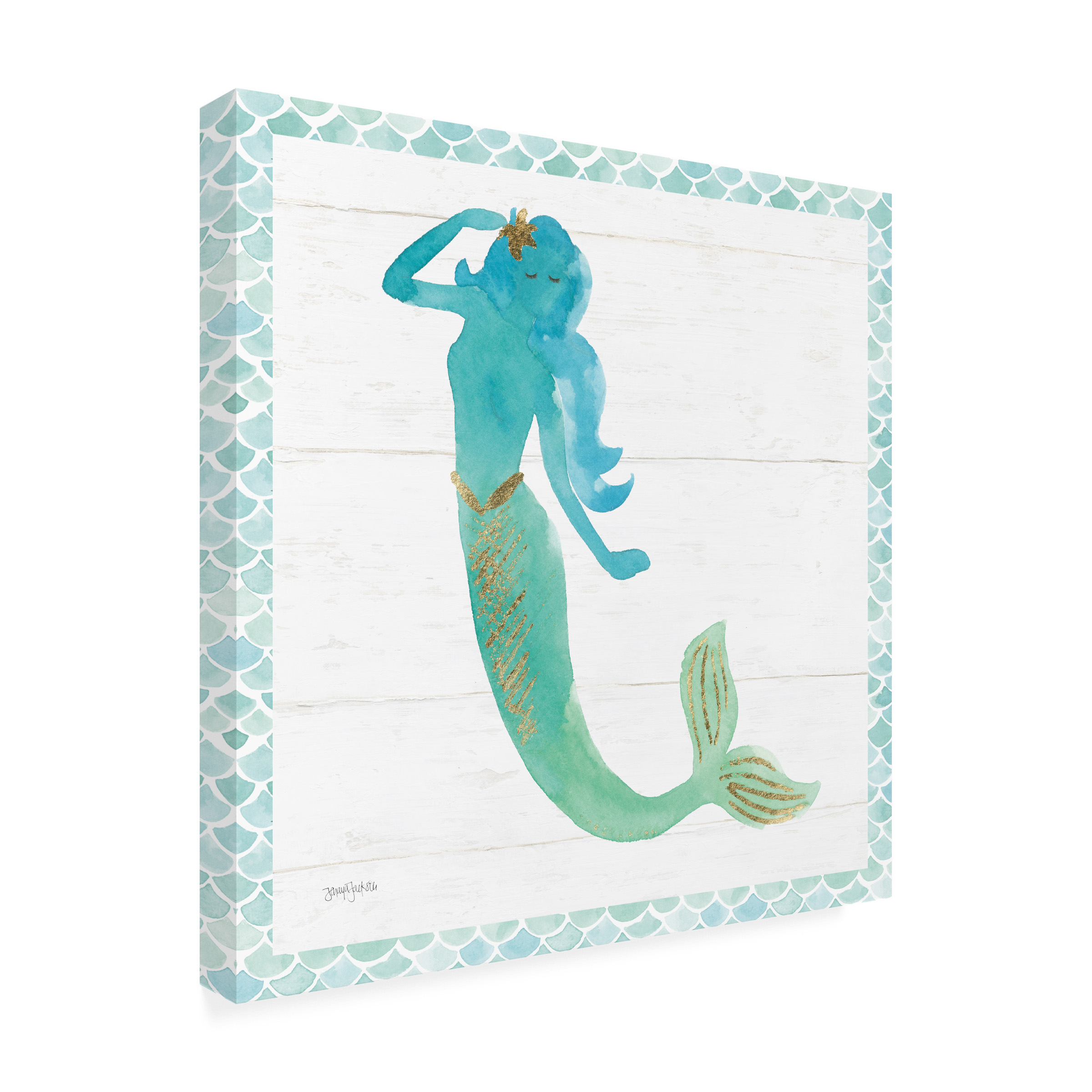 Trademark Fine Art 'Mermaid Friends IV' Canvas Art by Jenaya Jackson