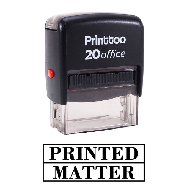 Printtoo Stamp PRINTED MATTER Self Inking Rubber Stamp Office Stationary-Black