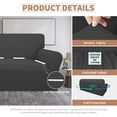 thumbnail image 5 of Easy-Going 100% Waterproof Couch Cover, Sofa, Dark Gray, 5 of 7