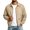 Beige, variant on longantii Mens Waterproof Jackets Comfy Water Resistant Collared Rain Coat Long Sleeve Zip Up Coat Loose Fit Spring Fall Cycling Clothing Green 2XL