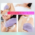 thumbnail image 3 of Guante de baño perfecl exfoliante corporal multiusos doble cara para mano SPA cuello hombres mujeres púrpura Violeta, 3 of 7