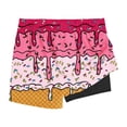 thumbnail image 4 of Amidoa Girls Shorts Soft Casual Summer Elastic Waist Printed Shorts for Kids Pink Size 12, 4 of 5