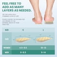 thumbnail image 6 of Welnove Heel Lift Inserts, 4 Layers Adjustable Orthopedic Shoe Lifts for Leg Length Discrepancy, Heel Pain & Heel Spur – Gel Heel Wedge Pads (Size L), 6 of 7
