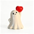 thumbnail image 4 of Halloween Ghost Figurine, Red Heart Resin Halloween Ghost Figurine, Spooky Small Ghost Statue Ornament, Indoor Tabletop Decor for Halloween Home Party & Mantel Display, 4 of 6