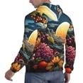 thumbnail image 6 of Daiia Sunset Floral Fantasy Landscape for Men's Fashion Hoodies & Sweatshirts with Kangaroo Pocket Hooded Sweatshirt Breathable & Moisture Wicking-Large, 6 of 7