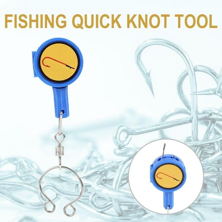 FunnyBeans Fishing Knot Tying Tool, Tieing Fishing line to Fishing Hooks  for Fly Fishing Accessories（Blue） 