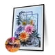 thumbnail image 4 of DIY 30x40cm 5D Taladro Forma Especial Parcial Quilling Flores, 4 of 9