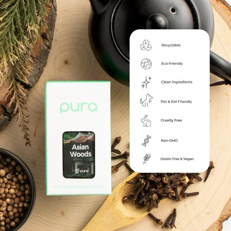Pura Smart Home Fragrance Device Starter Kit, Pacific Aqua with Yuzu Citron, White