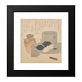 thumbnail image 2 of Kubo Shunman 15x16 Black Modern Framed Museum Art Print Titled - White; Tin ‘Middleman '(Shiro; Suzu Nakatsugi), from the Series Five Colors of Tea Utensils (Chaki Goshiki) (ca. 1818), 2 of 5