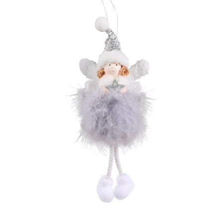 

Christmas Decorations Feather Angel Pendant Christmas Decorations Christmas Tree Pendant Children S Gift Christmas Gifts Chemical Fiber Cloth Light Blue