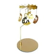thumbnail image 1 of Abbracc Metal Rotating Candle Holder Candlestick Candle Storage Tray Modern Romantic Tea Moon, 1 of 9
