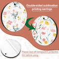 thumbnail image 6 of 100Pcs Round Sublimation Blank Earrings with Earring Hooks and Jump Rings Unfinished Heat Transfer Earrings, 6 of 7