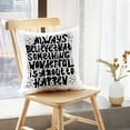 thumbnail image 5 of LALILO Throw Pillow Covers Lettering Quote Wonderful Art Banner Cushion Cover 18" x 18", 2 Pack, 5 of 6