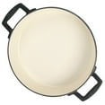 thumbnail image 4 of Babish 135437.02R 3 qt. Round Enameled Cast Iron Braiser Pan with Self-Basting Lid, Black, 4 of 5