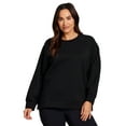 thumbnail image 3 of RBX Active Women's Midweight Crewneck Luxe Athleisure Sweatshirt with Relaxed Fit, 3 of 5