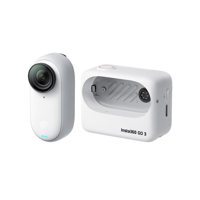Insta360 GO 3 Action Camera, White, 64GB, Sport Kit, 2.7K