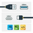 thumbnail image 2 of StarTech.com USB31AC1M USB to USB C Cable - 3 ft / 1m - 10 Gbps - USB-C to USB-A - USB 2.0 Cable - USB Type C, 2 of 6