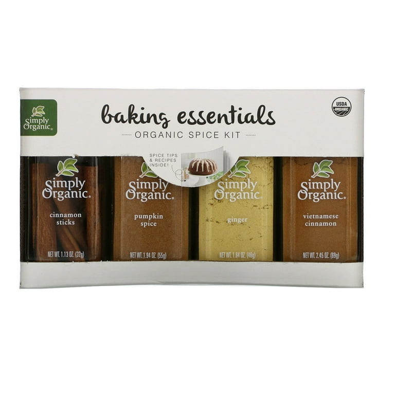 Simply Organic Herbs, Spices and Seasonings Assorted Variety Sampler Set -  (24 Count) In Sanisco Packaging