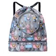 thumbnail image 1 of Sac à Dos de Natation en Oxford Résistant à l'Eau Séparation Humide Imprimé Animal Coloré Mignon Sac de Rangement en Pvc Cadeaux pour Garçon Fille Enfants, 1 of 12