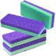 thumbnail image 4 of Masajeador de pies cuadrado azul y piedra pulidora para pies para eliminar piel muerta, callosidades y cutículas, pulidor de suela y talón, masajeador de pies y tabla de piedra pómez, 2 piezas, 4 of 5