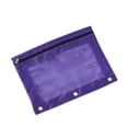 thumbnail image 1 of Pencil Pouch Creative 3-Ring Large Capacity Zip Pen Holder Bag Makeup Bag, 1 of 3