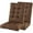 Brown, variant on Rocking Chair Cushion, Thickened Tufted Seat and Back Cushion with Ties, Suitable for Indoor/Outdoor Rocker